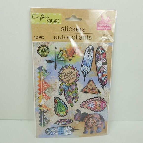 Crafters Square Bohemian Stickers Set - Picture 1 of 5